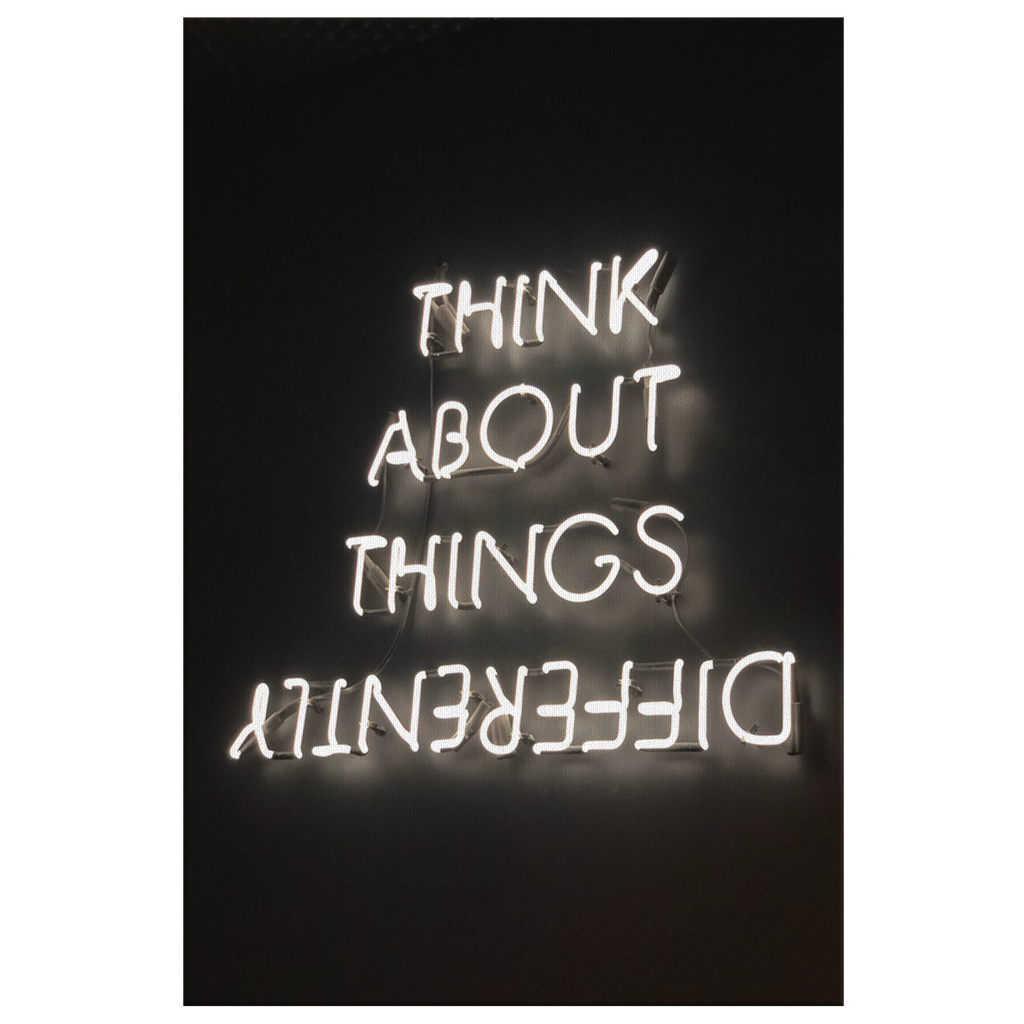 "Think About Things Differently" Canvas